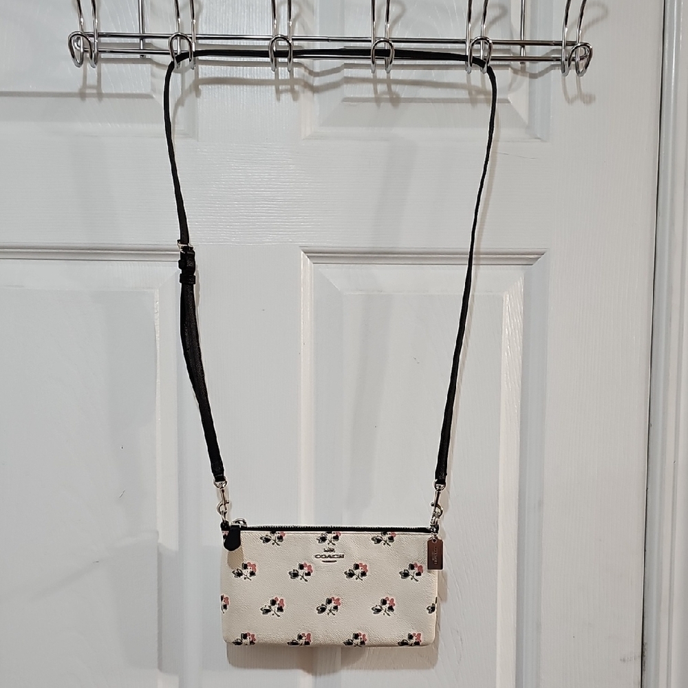Coach Bramble Rose Americana Floral Crossbody Or Clutch - Rare EUC